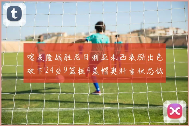 喀麦隆战胜尼日利亚米西表现出色砍下24分9篮板4盖帽奥科吉状态低迷仅得7分
